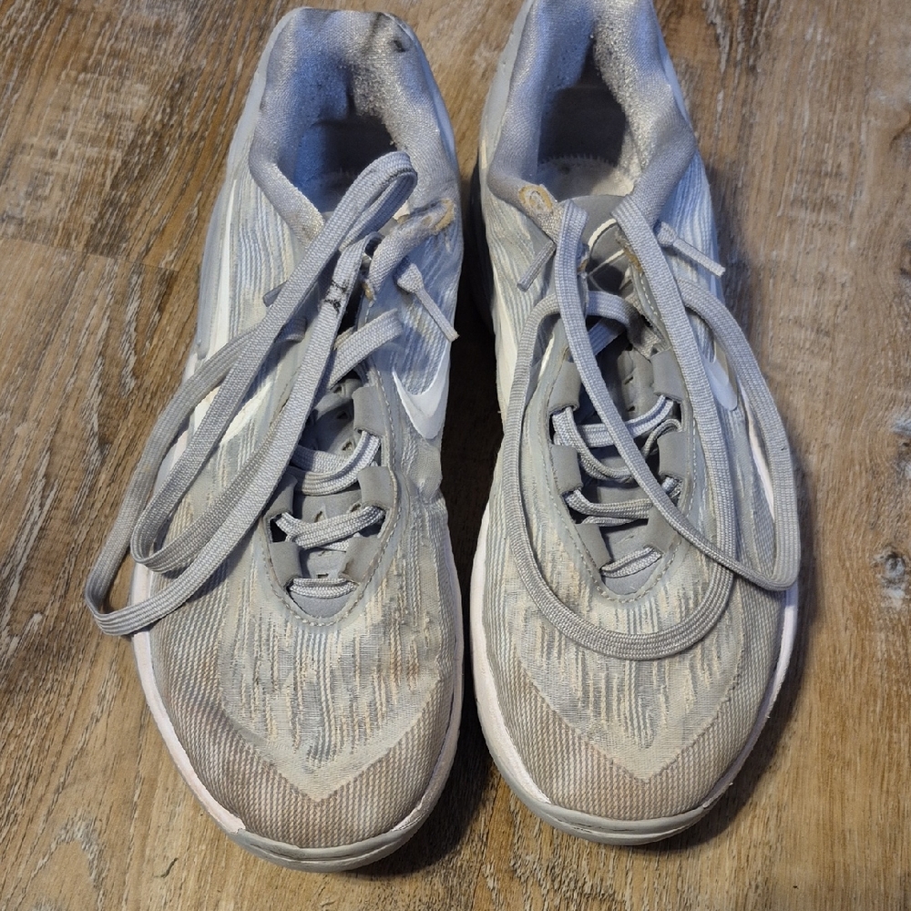 Nike Gray and White Athletic Shoes